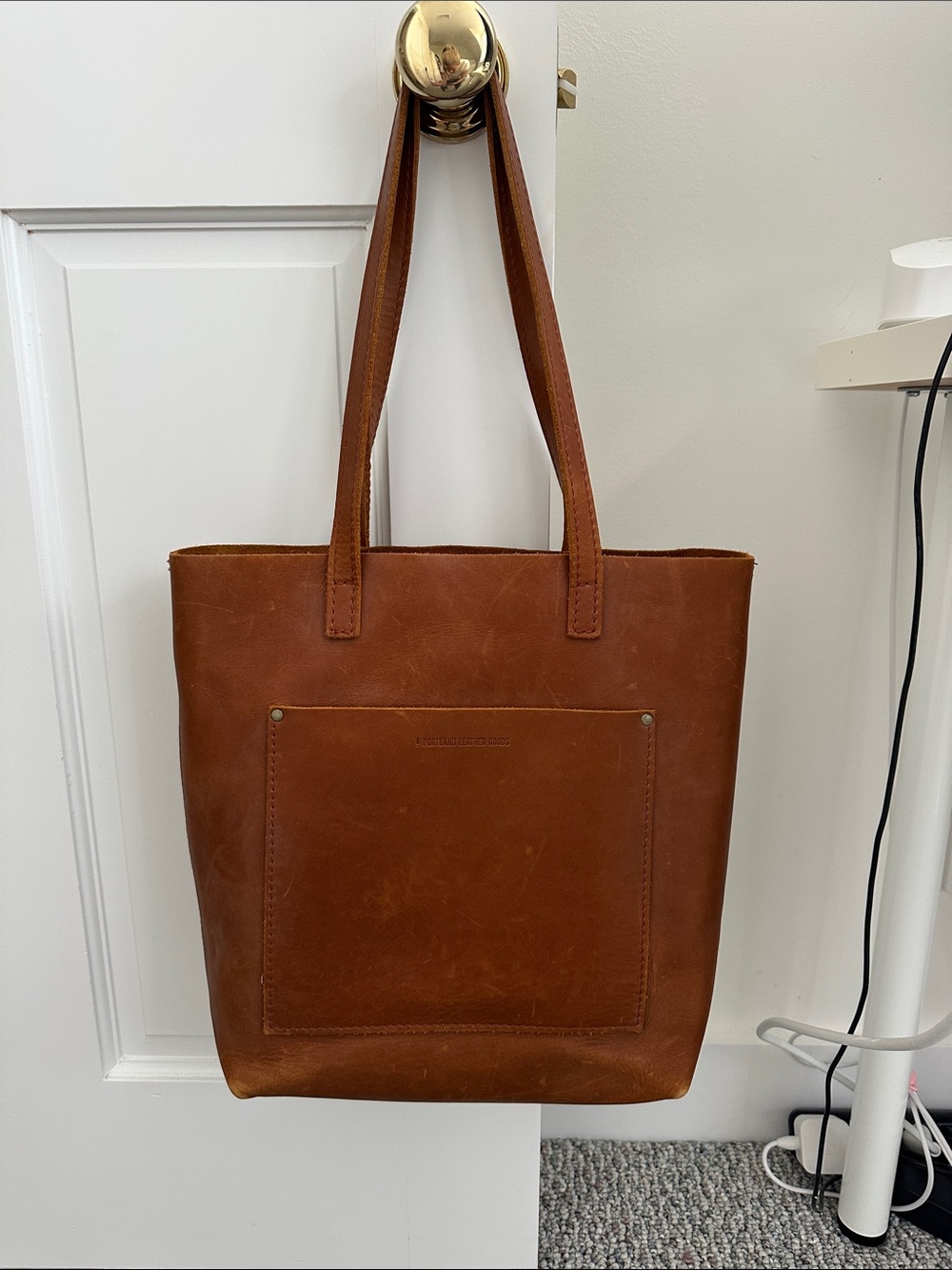 Portland leather goods CROSSBODY TOTE